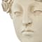 22" Cream Distressed Woman Antique Greek Bust Planter